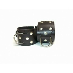 Наручники кожаные Sex Game коричневые