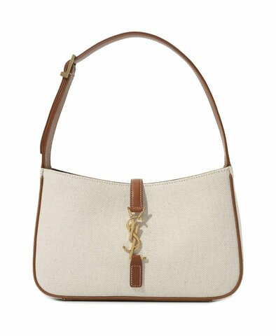 Сумка Saint Laurent Le 5 à 7 Hobo коричнево-бежевый