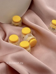 Фиксаторы шнура для одежды пластиковые желтые