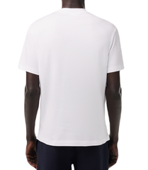 Теннисная футболка Lacoste Heavy Cotton Tennis Ball Print T-Shirt - white