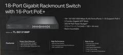 TP-Link TL-SG1218MP 18-портовый гигабитный коммутатор с 16 портами PoE+