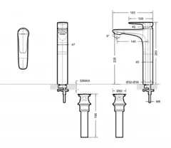 F1173218CP-A-ENG Смеситель Bravat Source для раковины