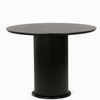 Обеденный стол Iona Ø100 см, черный меламин