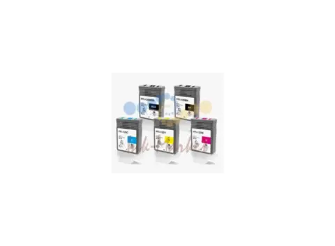 Комплект совместимых картриджей PFI-121/120 для Canon TM-255, TM-350, TM-355. 5 цветов.