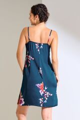 Ночная сорочка на тонких бретелях LISCA AMARYLLIS 023451 | Сине-зеленый