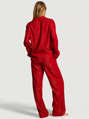 ФЛАНЕЛЕВАЯ ПИЖАМА С БРЮКАМИ