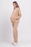 Спортивный костюм для беременных и кормящих 12275 бежевый