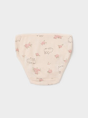 набор трусы/ уп  для девочки  К 1909-3уп/св.лосось,св.жемчуг,котики в цветах Ал