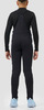 Детские лыжные разминочные брюки с высокой спинкой Nordski Jr. Active 2.0 Black