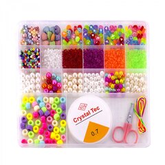 
          Набор для создания украшений-бусины и бисер Alingar, 170х165х18мм,"Pearl ball", 9 вид.бус, бисер, 1х7м леска, 1х1м нить, нож,пластик.пенал с европод