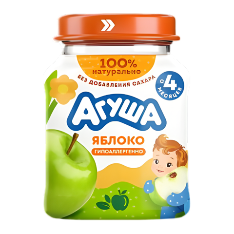 Пюре фруктовое АГУША (стекло) 100гр