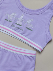 003_НБО24  Комплект майка-топ + трусы д/д, сиреневый