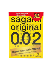 Презервативы Sagami Original 002 EXTRA LARGE (XL), полиуретан, 3 шт.