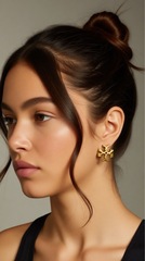 Серьги-пусеты TORY BURCH в форме логотипа