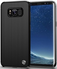 Чехол для Samsung Galaxy S8 Plus цвет Black (черный), серия Bevel от Caseport