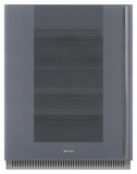 Винный шкаф SMEG CVI138LS3 (петли слева) серебристое стекло