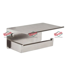 Бумагодержатель Warmer Brushed Chrome Line BRC-041200