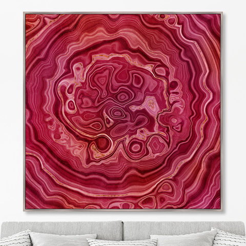 CatJello Graphics - Репродукция картины на холсте Red agate, the beauty of stone, 2021г.