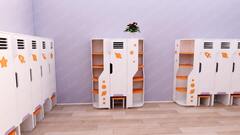 Детская полка угловая «Космос»