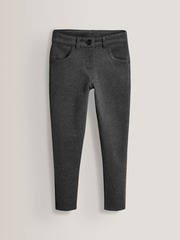 Брюки трикотажные школьные для девочки Next 758-072, Серый