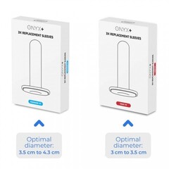 Комплект сменных рукавов плотноприлегающих для интерактивного мастурбатора Onyx+ от KIIROO (3 шт)