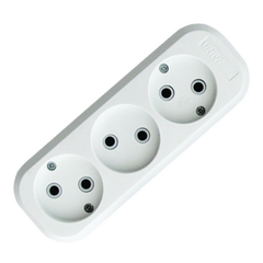 Колодка UNIVersal 3 гнезда, без заземляющих контактов E203