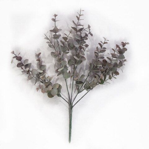 Искусственное растение, Эвкалипт, Серый, 34 см, 1 шт.