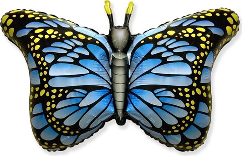 F Фигура, Бабочка, крылья синие, 38