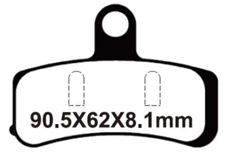 SNT-F213 Тормозные колодки дисковые мото YONGLI Sintered (FDB2250ST)
