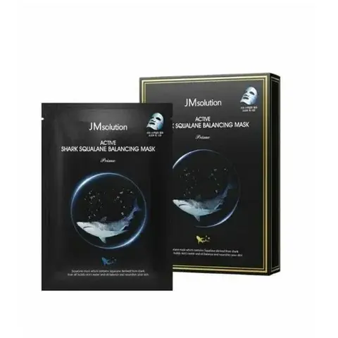 Балансирующая маска с акульим скваланом JMsolution Active Shark Squalane Balancing Mask Prime