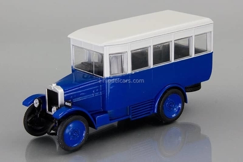 AMO-F-15 bus 1924-1931 blue-white 1:43 DeAgostini Auto Legends USSR #217