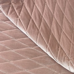 Мерный лоскут 1,15 м  курточная бархатная  светло-розовая 3179