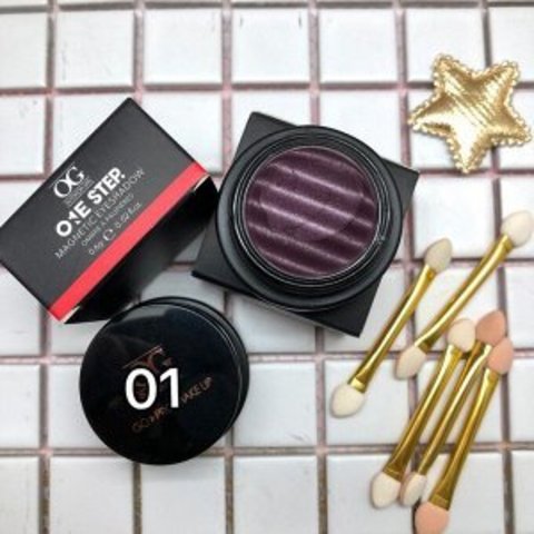 OG-S3116 Рассыпчатые тени с эффектом металлик 01 Бордо ONE STEP MAGNETIC EYESHADOW