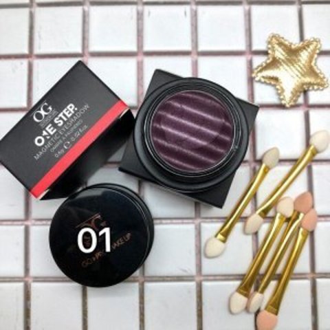 OG-S3116 Рассыпчатые тени с эффектом металлик 01 Бордо ONE STEP MAGNETIC EYESHADOW