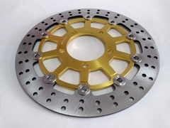 Диск тормозной передний на KAWASAKI ZX 6 RR NINJA  600 2003-2004, ZX6R NINJA  636 2003-2004 золотой