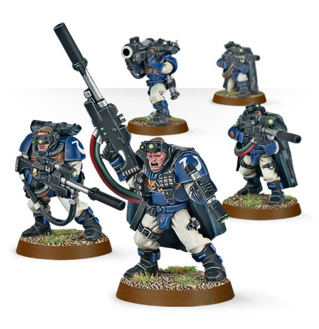 SPACE MARINE SCOUTS WITH SNIPER RIFLES