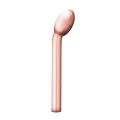 Золотистый вибратор для G-стимуляции Rosy Gold G-spot Vibrator - 22 см. - 
