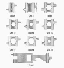 Мультитул-браслет Leatherman Tread Steel набор метрических элементов | Multitool-Leatherman.Ru