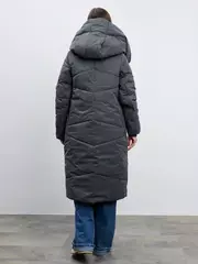 Пальто женское зимнее графит