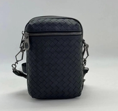 Сумка мессенджер Bottega Venetta, чёрный