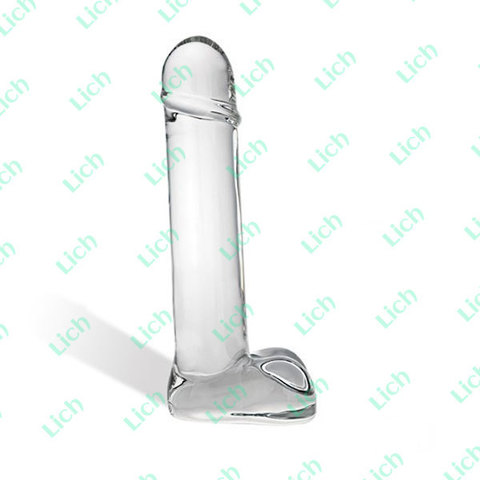 Реалистичный фаллос из стекла Straight Shooter, 22 см