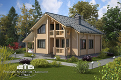 Проект двухэтажного дома "Карелия" 195 кв.м.