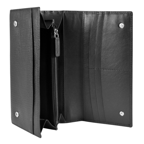 Кошелек Cross RTC, кожа наппа, черный, 20x11x2,5 см