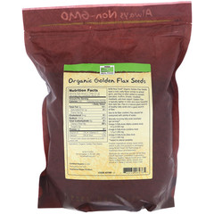 Now Foods, Real Food, Organic Golden Flax Seeds, 32 oz (907 g)