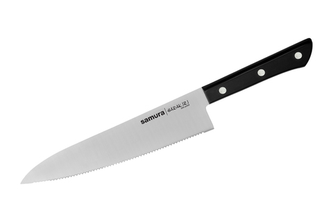 Нож Samura Harakiri Шеф серрейтор, 20,8 см, корроз.-стойкая сталь, ABS пластик