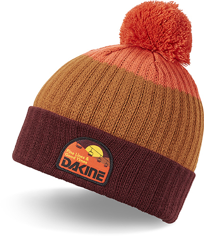 Картинка шапка-бини Dakine Ezra Beanie Port/Red Earth/Sun Flare - 1