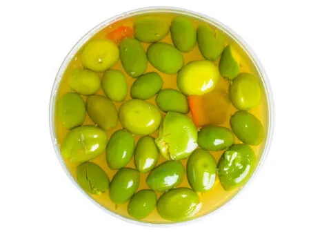 Битые маринованные оливки фермерские, 250г