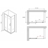 Abber Schwarzer Diamant AG30120B5-S50B5 Душевой уголок, 120x50x190