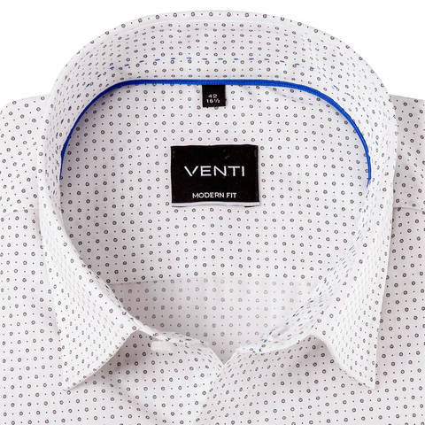 Рубашка Venti Modern Fit 193136500-800 с изящным принтом