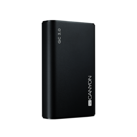 Powerbank Canyon 10000 mAh QuickCharge Black / CND-TPBQC10B